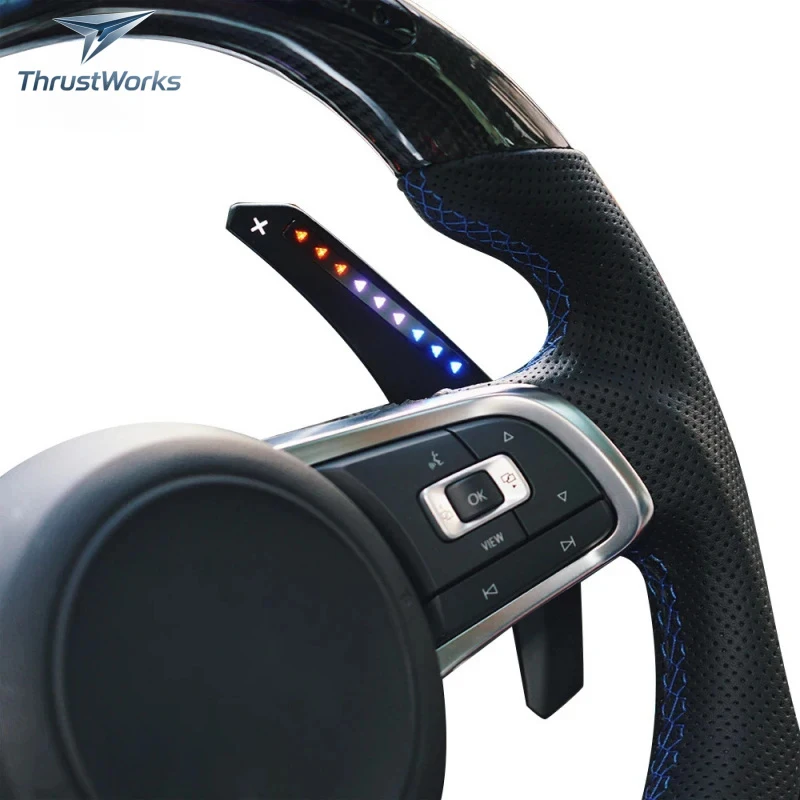 

ThrustWorks Customized Carbon Fiber Interior Accessories Fit 5 6 8.5 6R 7R 8R Car Steering Wheel New
