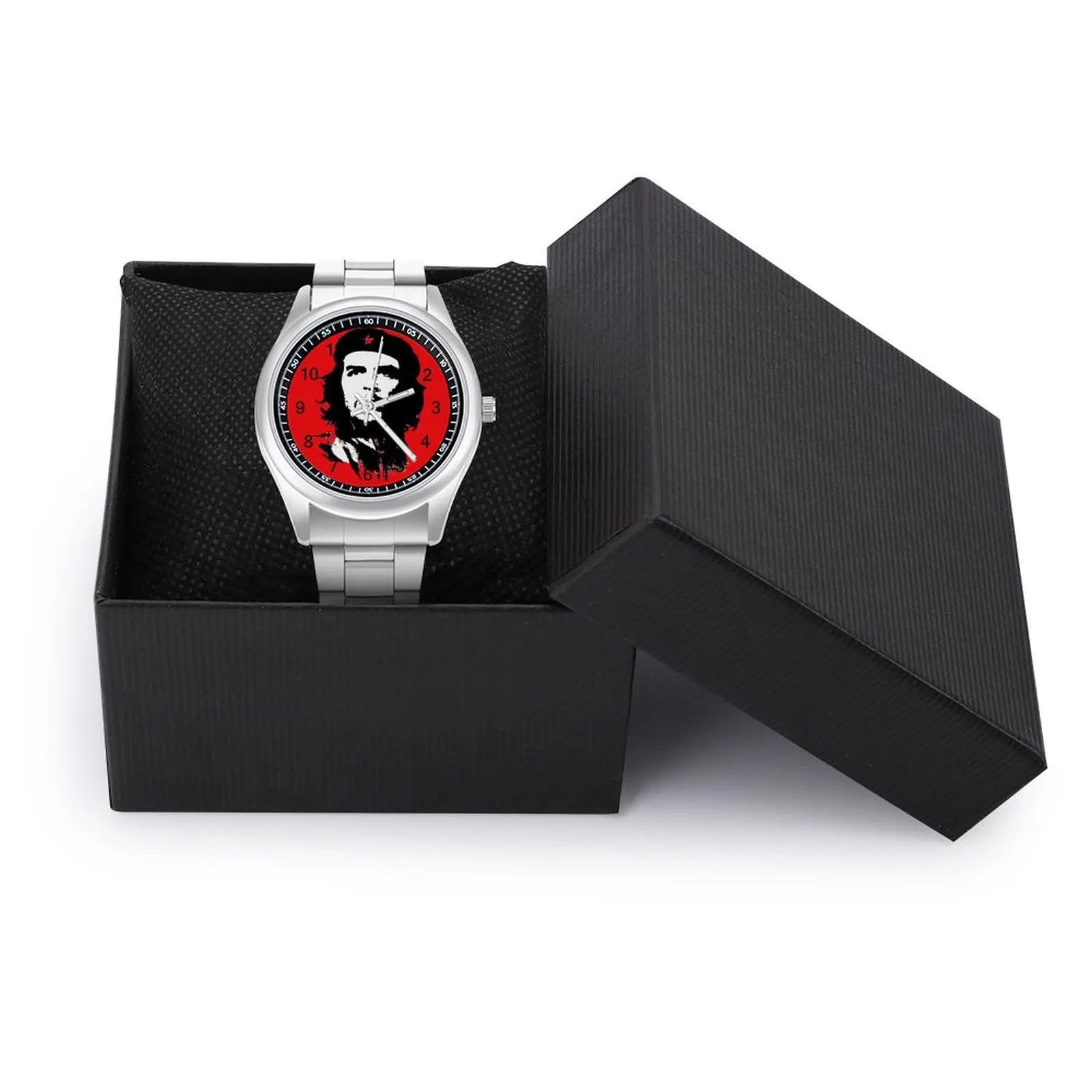 Che Guevara Quartz Watch Celebrity Business Round Wrist Watch Steel Design New Boys Wristwatch