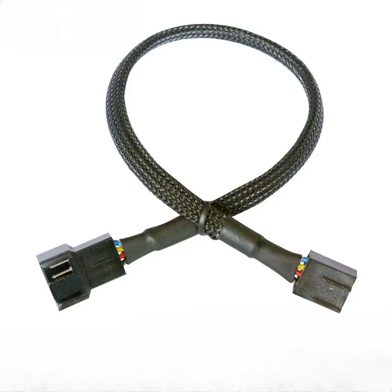 

New 4 Pin Pwm Fan Cable, 1 To 1 Ways Splitter Pwm Extension Cables Adapters, Black Sleeved Extension Cable Connector