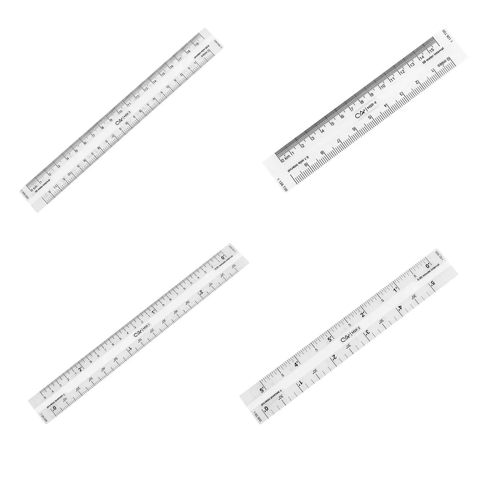 Straight Ruler Transparent School 1:24000 Protractor Portable Maptool for Poltting Utm, Usng, Mgrs Coordinates Traveling Outdoor