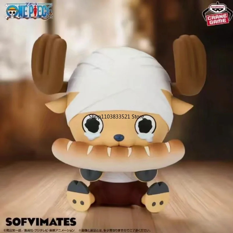 Bandai Original ONE PIECE SOFVIMATES Tony Tony Chopper Drum Island Kingdom Ver.Action Figures Model Desktop Decorate Collections