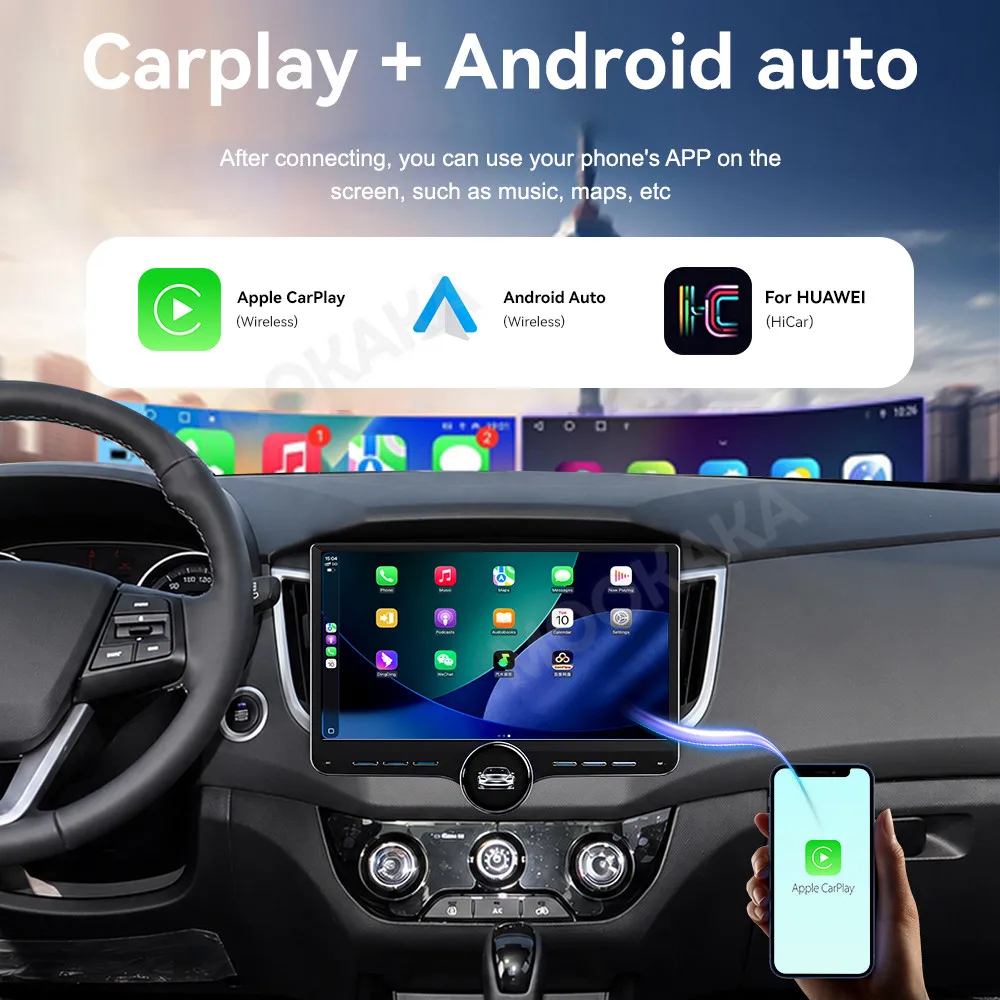 Car Accessories Radio For Hyundai IX25 2020 Android Auto GPS Navigation Multimedia Stereo Receiver Head Unit Offline Maps
