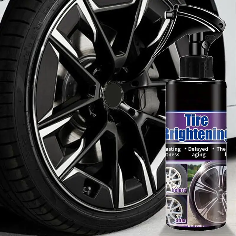 Tire Coating & Dressing 100ml Satin Tire Coating UV Protection Coating Agent Long-Lasting Shine Repels Dirt/Water Coating Agent