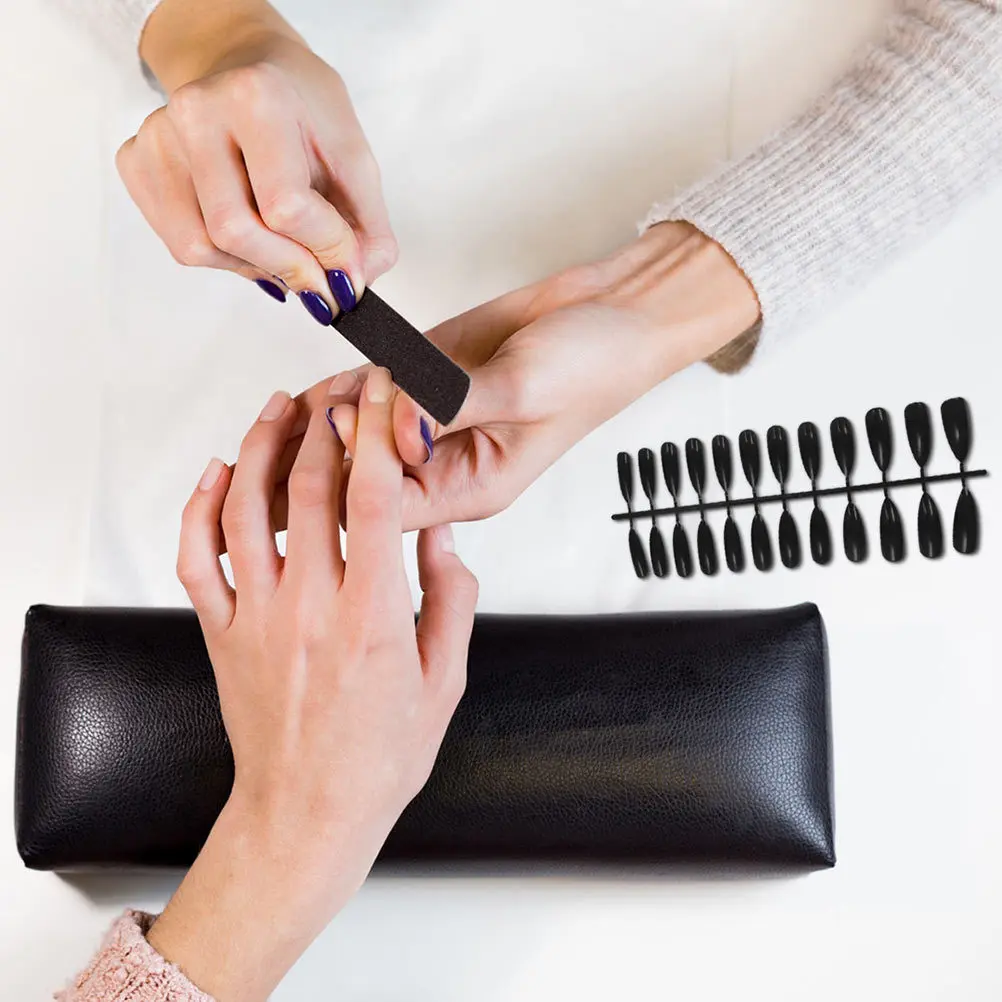 

72Pcs Fake Nails Long False Nail Tips Women's Fancy Nail Art Decorations for Parties Holiday Events