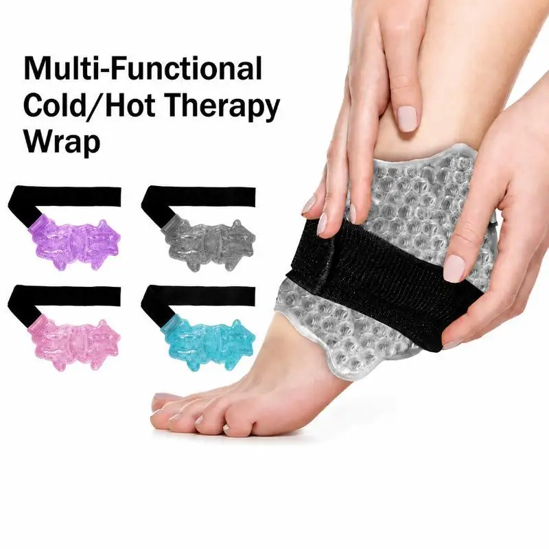 Ankle Sports Foot Ice Pack Hot Cold Gel Pack With Adjustable Stand Microwaveable Freezable Reusable