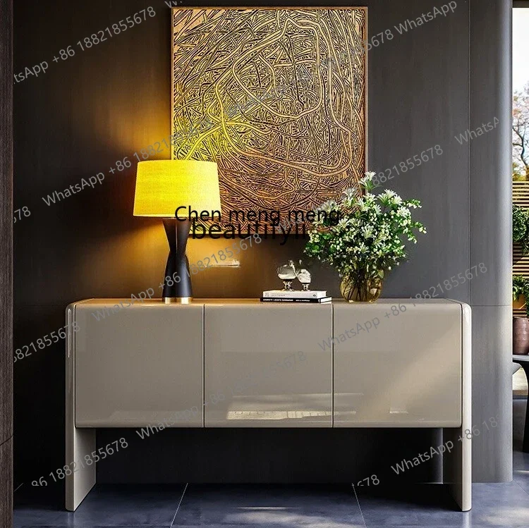 

xz1Italian minimalist dining side cabinet, living room home wall locker, modern minimalist solid wood porch cabinet