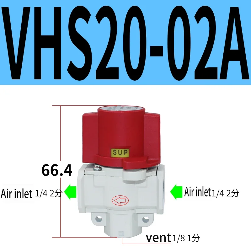 SMC Type Pneumatic Residual Pressure Relief Valve VHS20-01A  VHS20-02A VHS30-02A  VHS30-03A  VHS40-03A  VHS40-04A