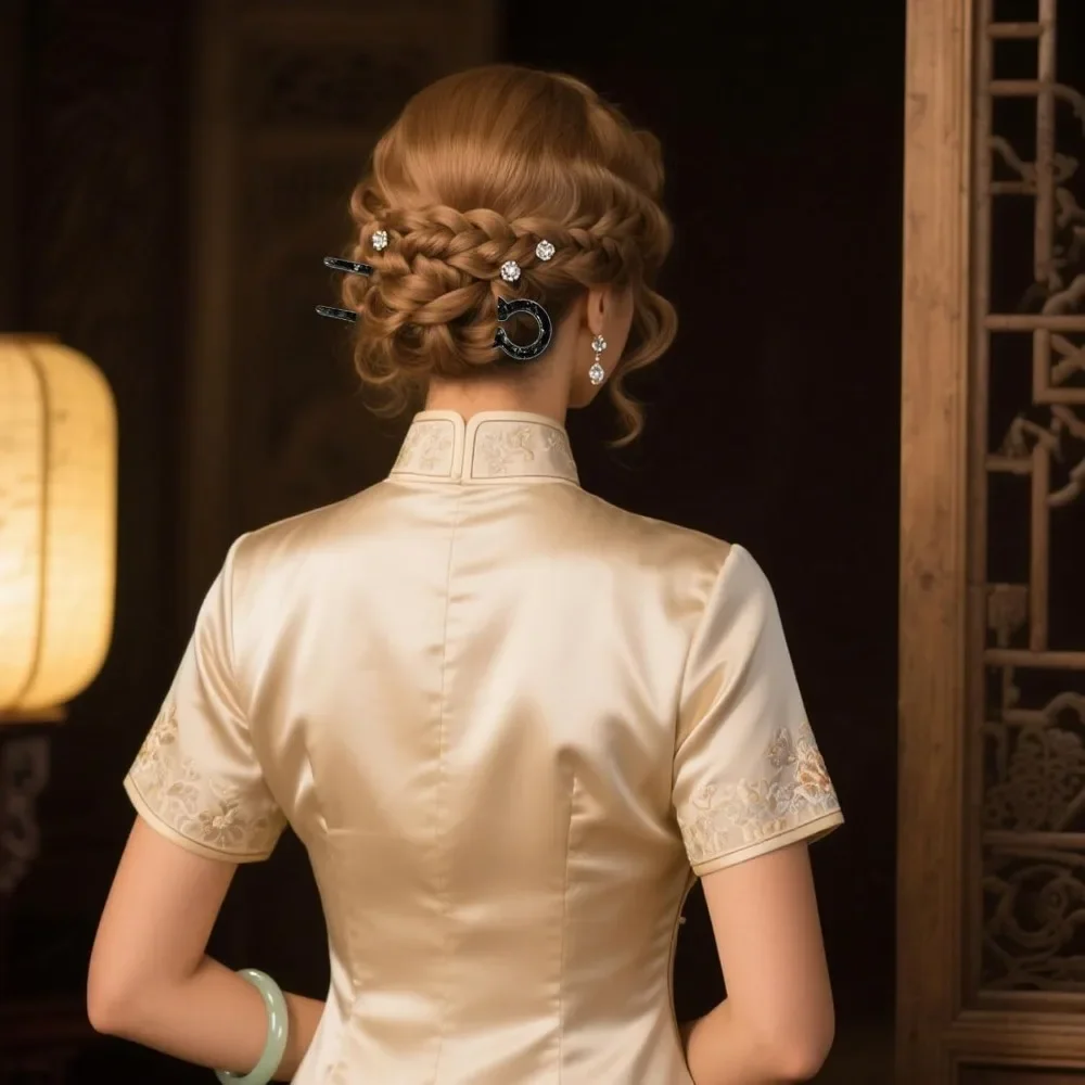 4 Uds. Pasador de pelo de prestigio, nueva horquilla francesa para cumpleaños, boda, graduación, accesorios para peinados adecuados para todo tipo de cabello