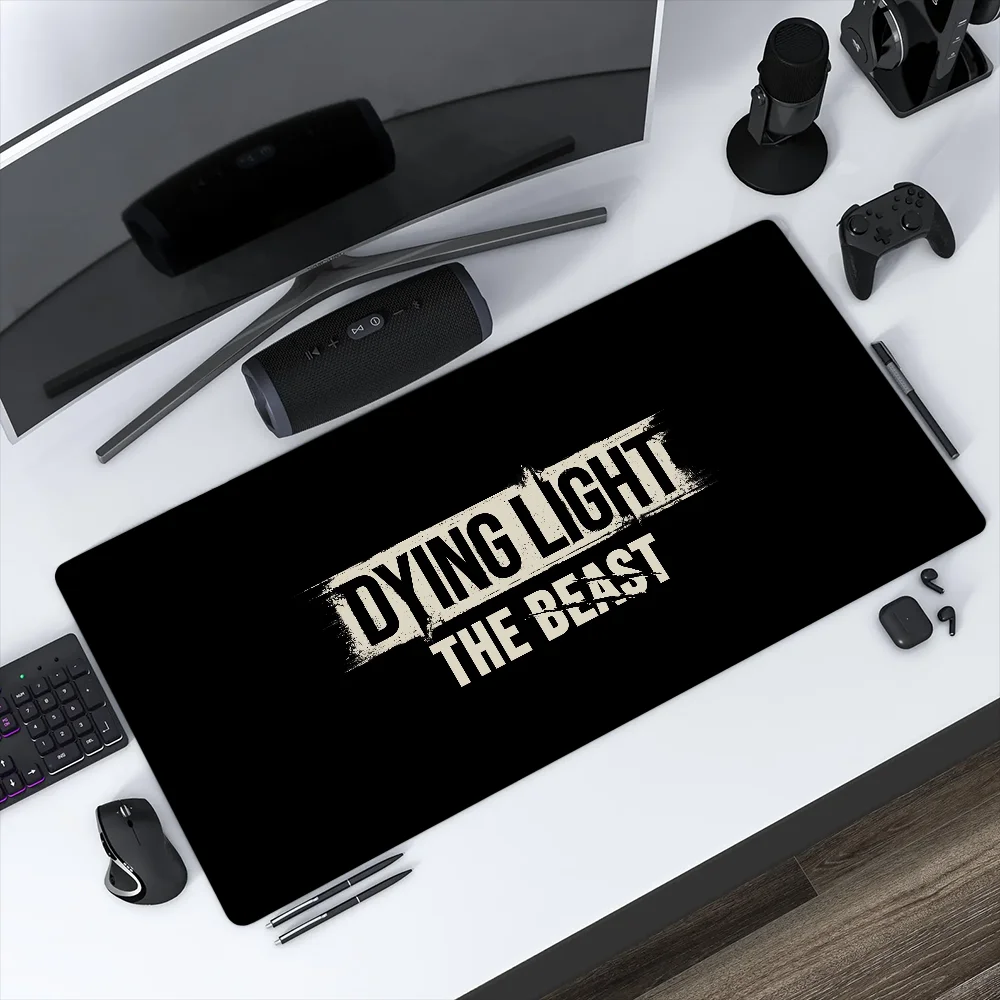 لعبة D-Dying Light The Beast Mouse Pad غير قابلة للانزلاق سميكة كبيرة للكتابة Lockedge مكتب طالب الألعاب وسادة ماوس