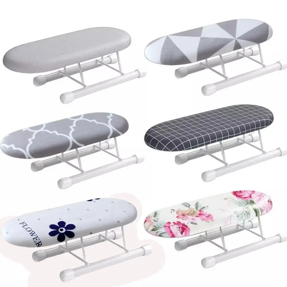 Portable Foldable Mini Ironing Board Heat Resistant Home Supplies Ironing Board Rack Metal Household Clothes Ironing Cover