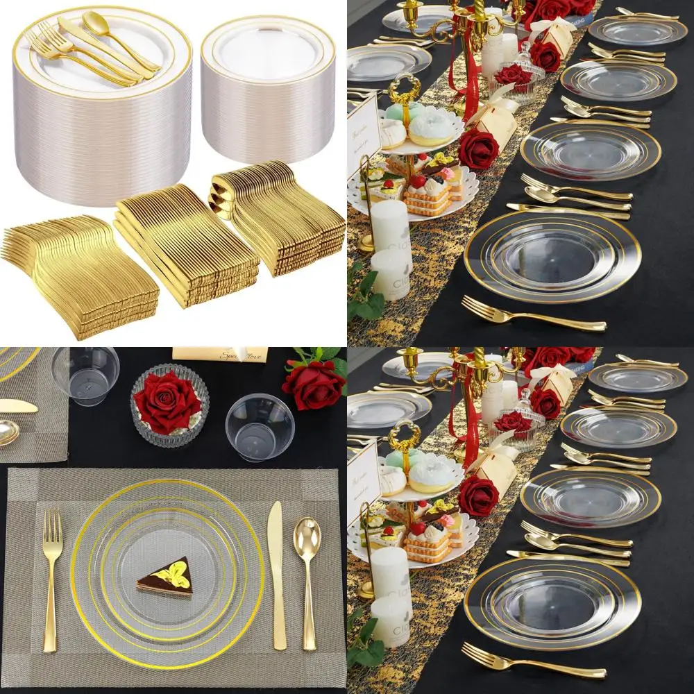 100-Guest Gold Plas…