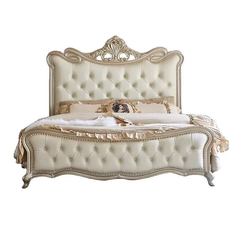 سرير مزدوج للفتيات بتصميم أوروبي، سرير تخزين متعدد الوظائف، سرير فاخر بحجم كينغ، أثاث غرفة نوم Sun Letti Matrimoniali