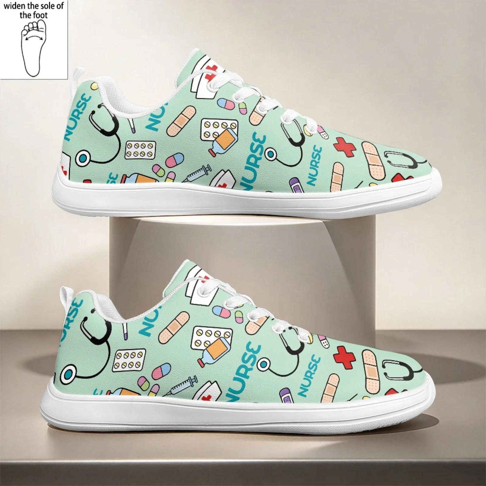 PENSTROLL Nurse Medical Comfortable Wide Width Everyday Walking Shoes Nursing Shoes for Women Standing Hospital