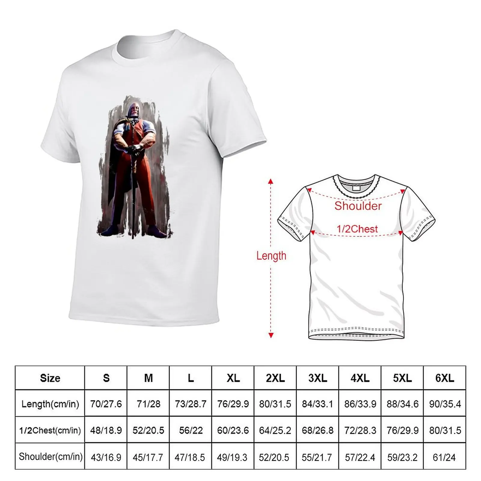 Street Fighter 6 JP T-Shirt Light Athletic Short Sleeve Tee Shirt