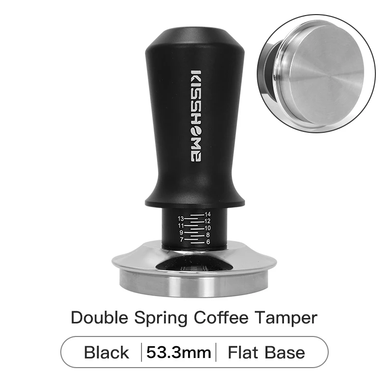 ALIKISSCAFE Kaffee Tamper 30lb Konstantdruck Kalibrierte Doppelfeder 51mm 53mm 58mm Breville Espressomaschine Zubehör Barista Werkzeuge 8