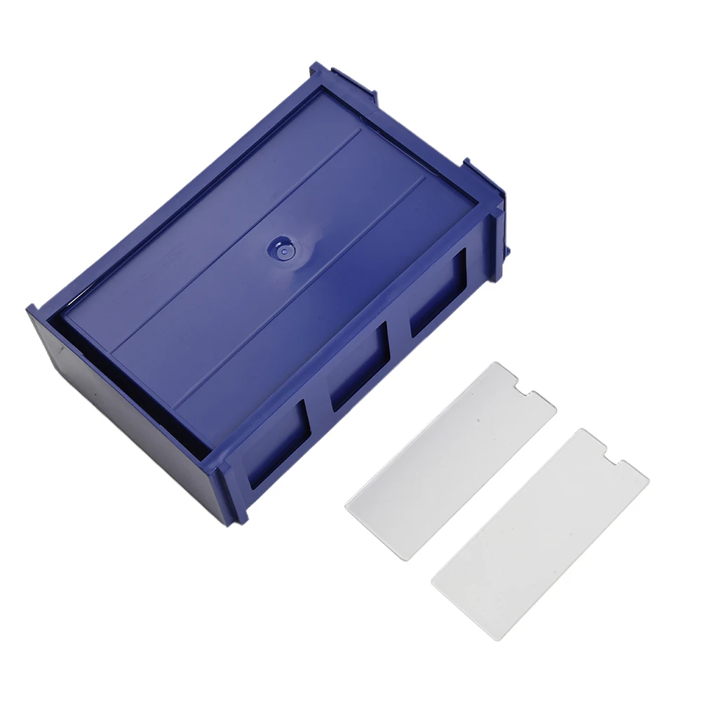 Storage Box Translucent Stackable PE Storage Boxes with Finger Grip Handles Perfect for Hardware Parts Crafts and more!