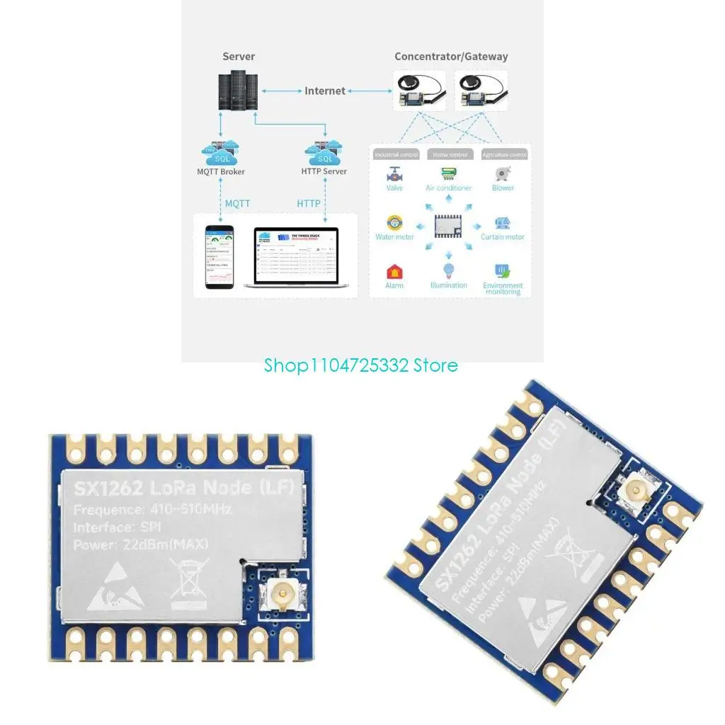

P5EA SX1262 LoRa Module Remote Communication Anti-Interference with TCXO for Harsh Environments and Applications