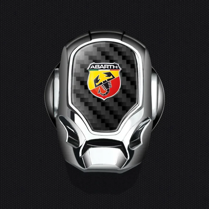 3D Car One-button Start Cover Engine Ignition Start Stop Metal Sticker Decoration For Abarth Punto 124 125 500 Fiat Viaggio