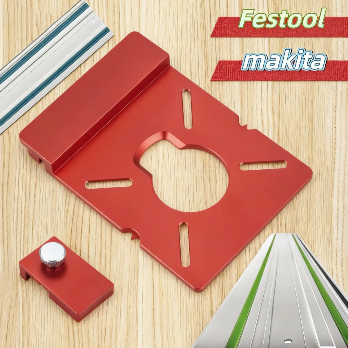 1 مجموعة دليل السكك الحديدية محول خط مستقيم طحن الأخدود سبائك الألومنيوم قوس مساعد مع المحدد متوافق مع معظم أجهزة التوجيه