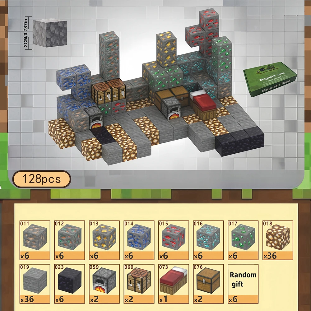 Kreative magnetische Bausteine – Build My Magnet World Set für 3–6 Jahre alte Jungen und Mädchen, ideale Weihnachtsgeburtstagsgeschenke