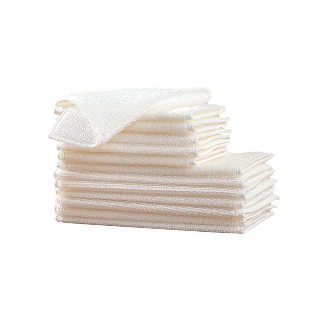 Kitchen Rag Dishwashing Towels Do Not Stick To Oil Thickened Table Cleaning Cloth Double Layer Absorbent Microfiber Dishcloth