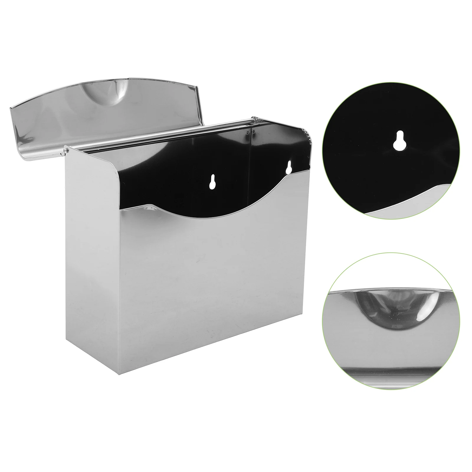 

Stainless Steel Holder Wall Mount Toilet Paper Tissue Storage Case Dispenser Reusable Napkin Box Bathroom ganizer