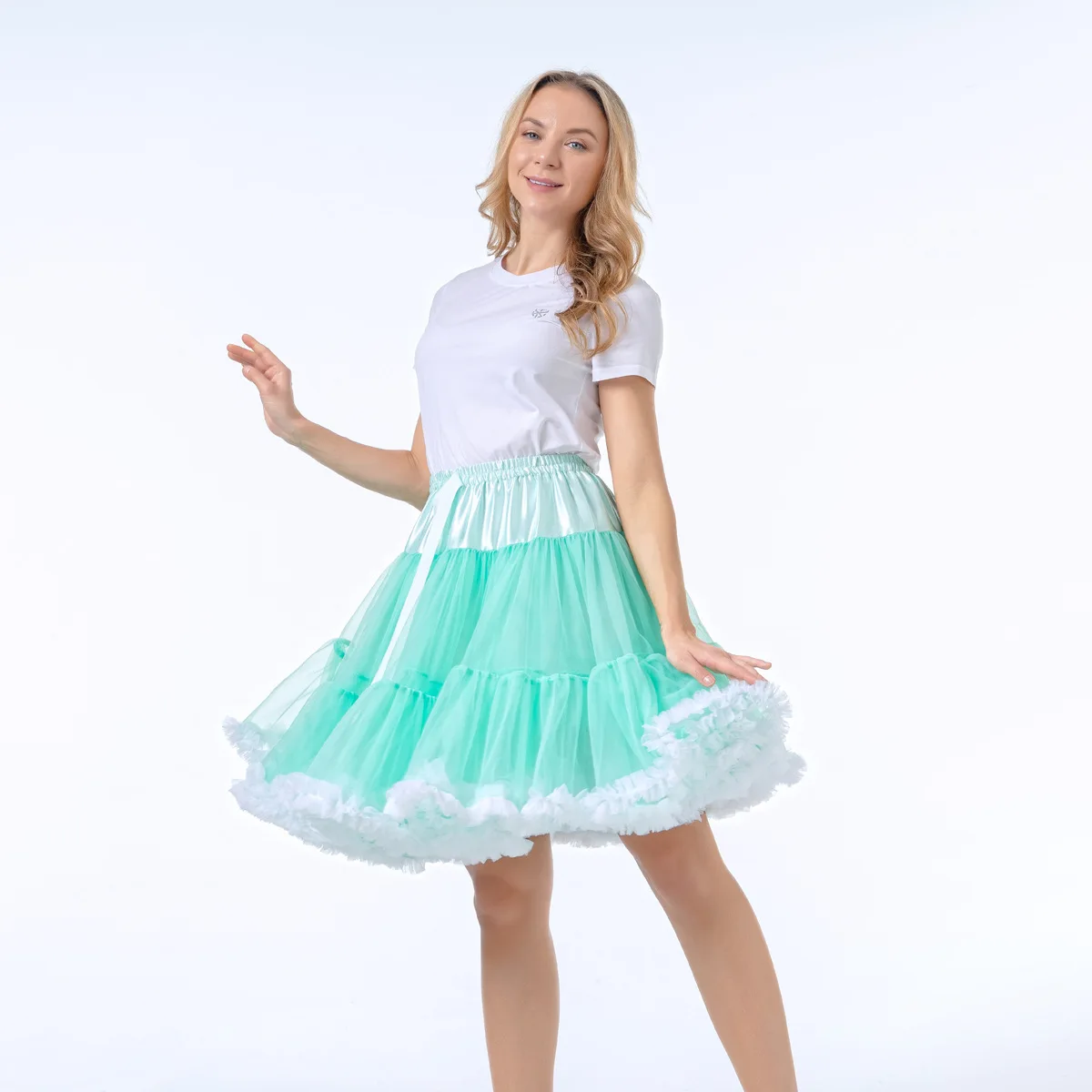 Light Green White