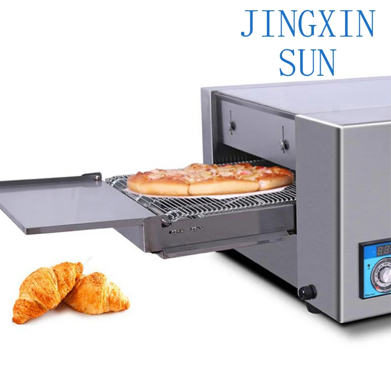 Electric Conveyor Pizza Oven Commercial 12 Inch Pizza Stove Oven Large Dispenser Cake Bread Pizza Making Machine