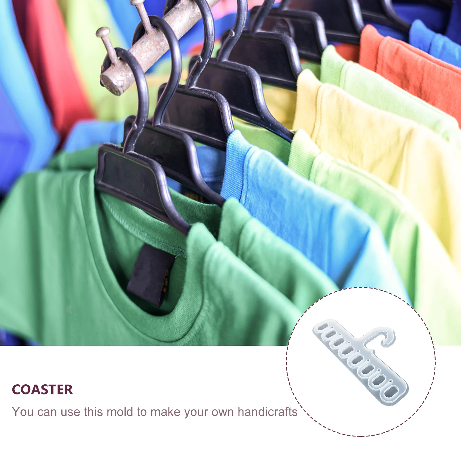 

Silicone Hanger Mold Coat Rack Making Molds Crystal Epoxy DIY Jewelry Accessories Parts Creative Transparent Flexible