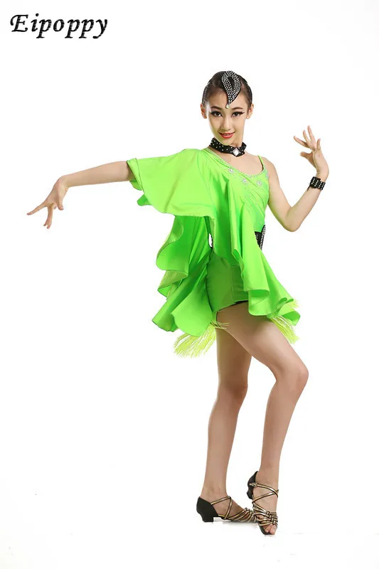 Dziewczęca seksowna sukienka do tańca latynoskiego dla dzieci sukienka do tańca towarzyskiego nowoczesna sukienka do tańca Tango/walca/chacha
