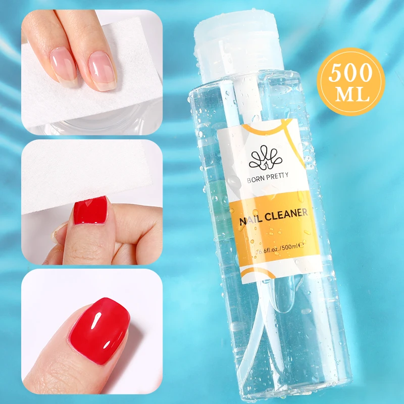 BORN PRETTY Clean Nail Degreaser Liquid Set Usuń nadmiar warstwy żelu Akrylowe przedłużanie z pędzelkiem UV Crystal Cup Tools