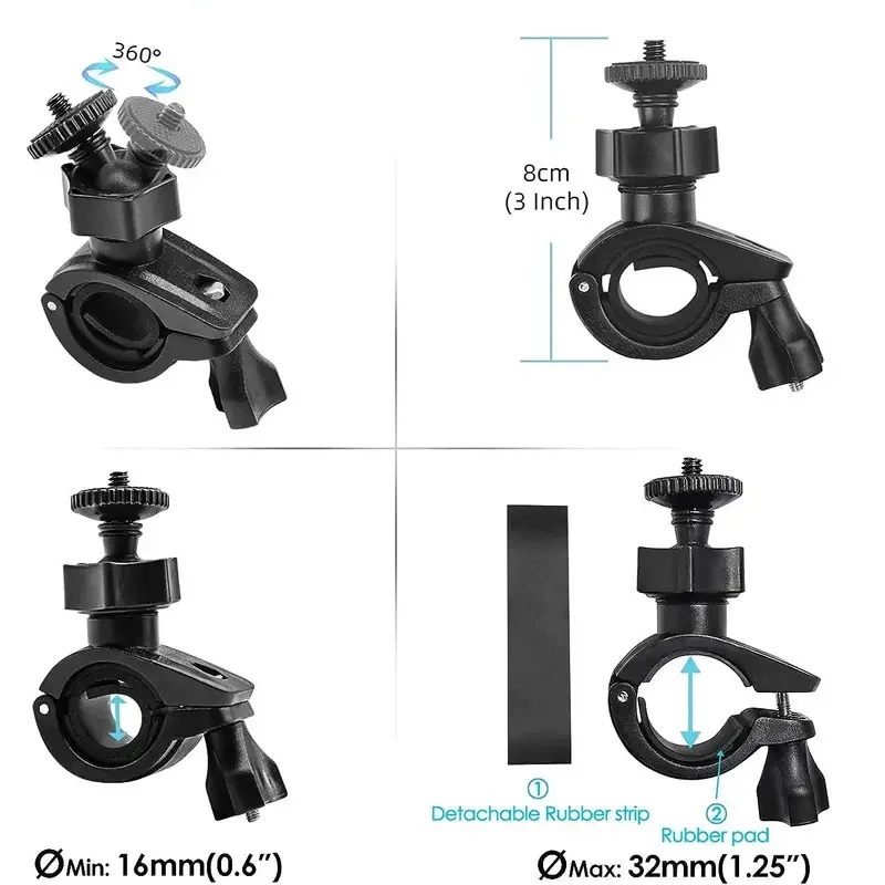 Suitable For Gopro Accessories Outdoor Camera Accessories Sports Camera Accessories Bicycle Clip O-shaped Bicycle Bracket