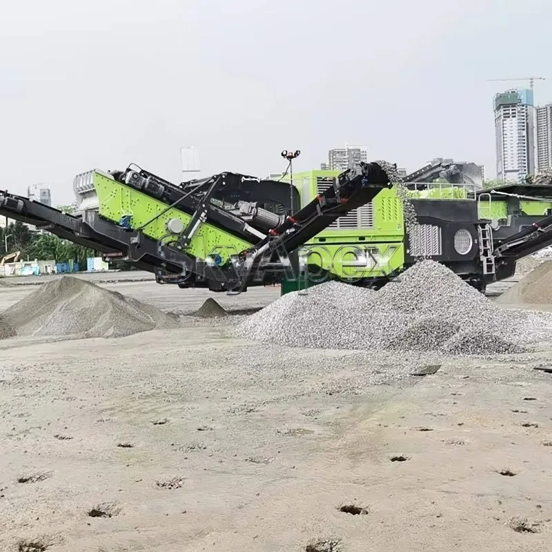 Deposit Mobile Crushing Plant Heavy Duty Integrated Processing Machinery For Mining Quarry Stone Fragmentation Construction Site