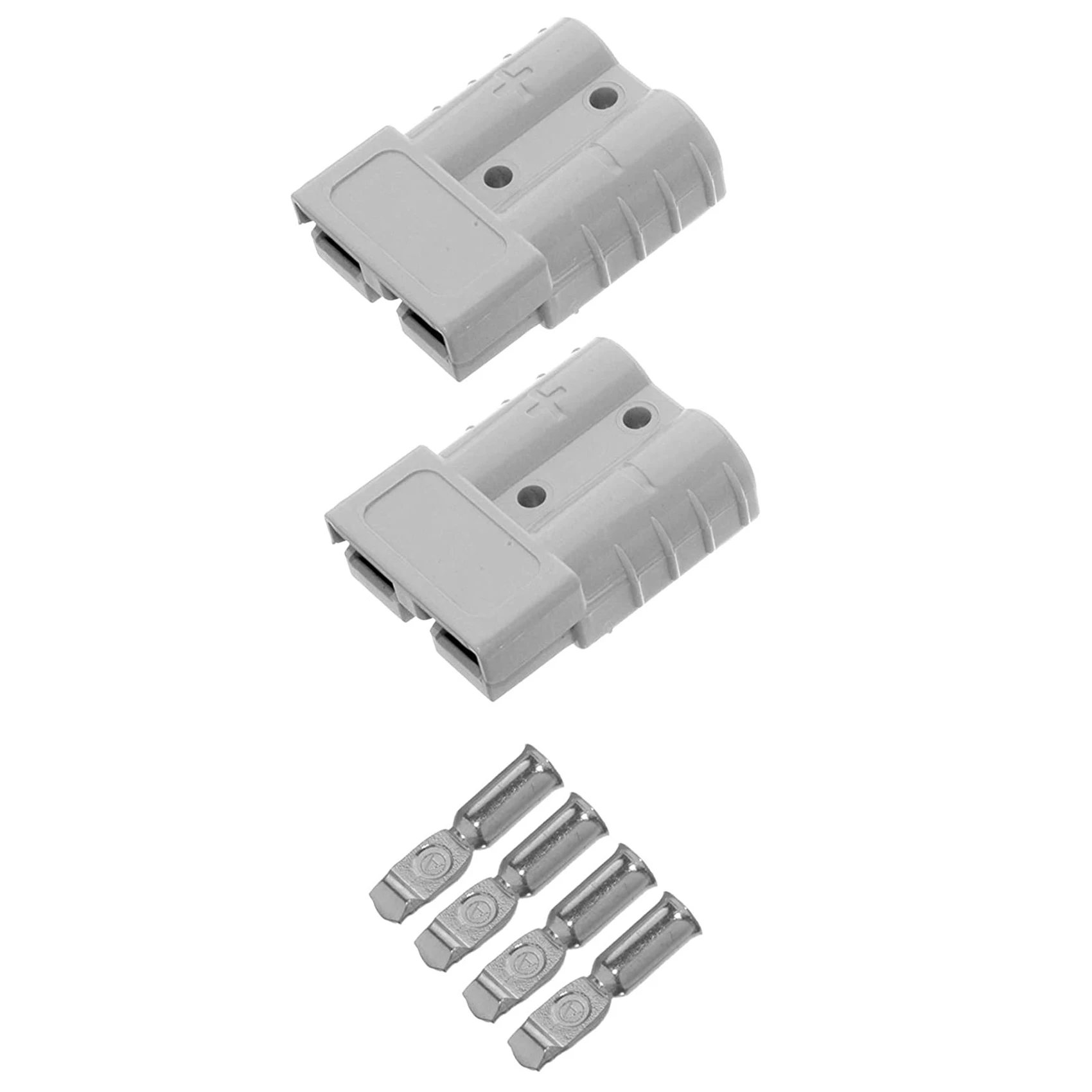 2 Pieces of Quick Connect Plug 175A 600V Battery Quick Connector Power Plug Winch Connection Grey for Maximum 1AWG Wire