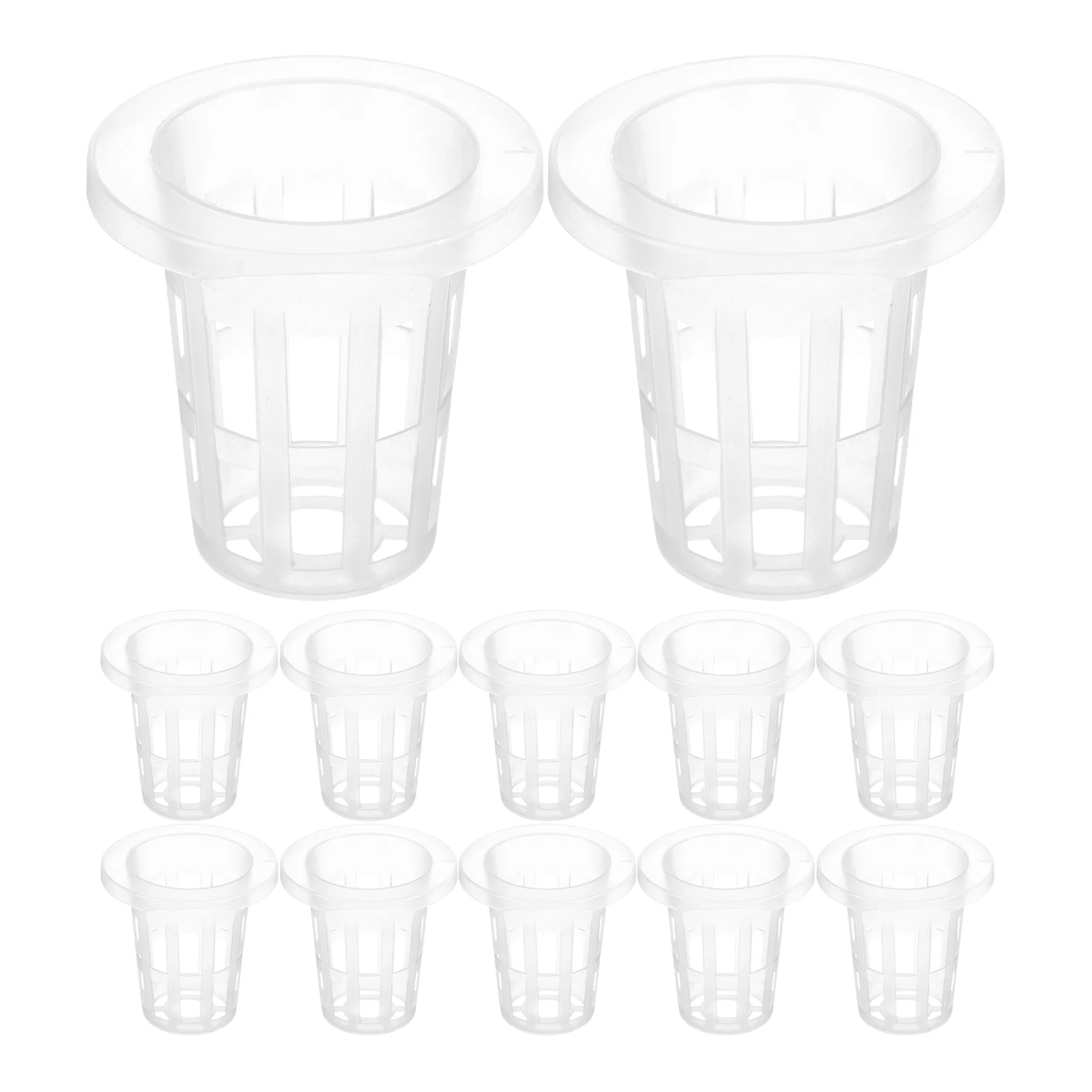

50Pcs Hydroponic Planting Cups Net Basket Root Control Plastic Slotted Mesh Pot Balcony Indoor Outdoor Growing Nursery Planter