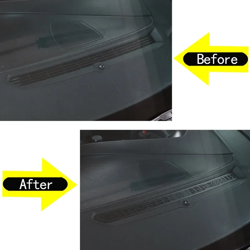 

1Pcs Stainless Steel For 2014-19 Chevrolet Corvette C7 Z06 Car dashboard air outlet anti-blocking mesh cover stickers accessorie