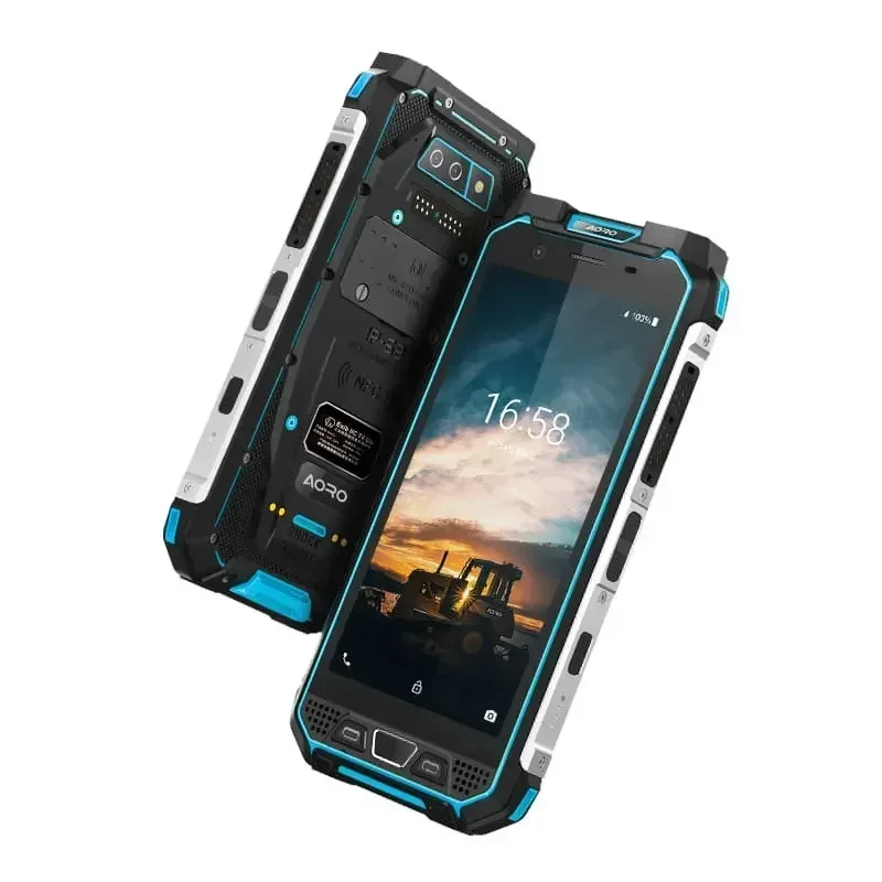 AORO M5 Android 4G IP68 DMR UHF Vhf Radio Waterproof Rugged Cell Phones Woki Toki Digital Mobile Phone With Walkie Talkie