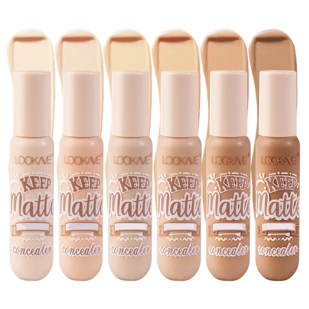 Vloeibare Concealer Stick Foundation Crème 6 Kleuren Hydraterende Volledige Dekking Acne Donkere Cirkel Natuurlijke Matte Concealer Crème Make-Up