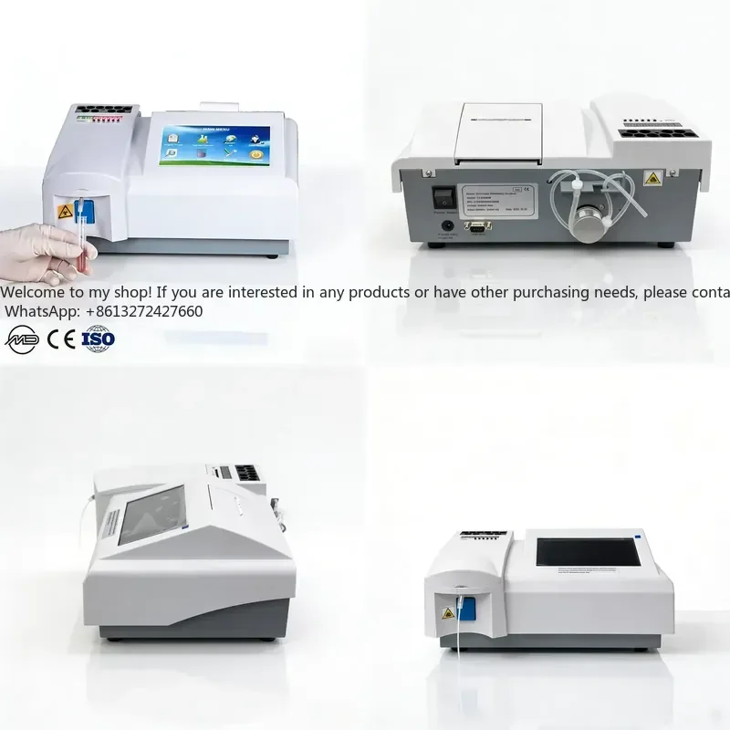 OEM Clinical Laboratory Analysis Device 7 Inch Color LCD Touch Screen Semi-auto Chemistry Incubators Timers JUSTOP