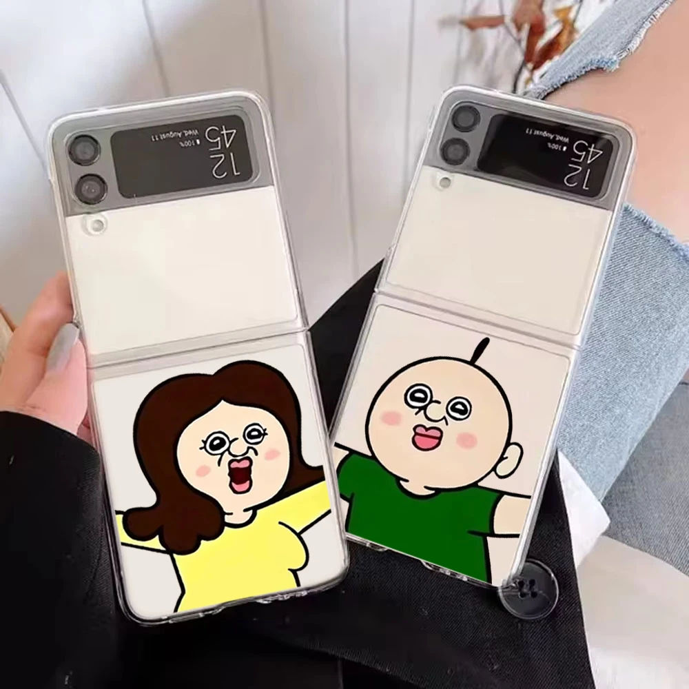 

Funny Cartoon Bang Bang Tang Tang Couple Phone Case for Samsung Galaxy Z Flip 6 ZFlip 5 Hard Cover for Samsung ZFlip 4 ZFlip 3