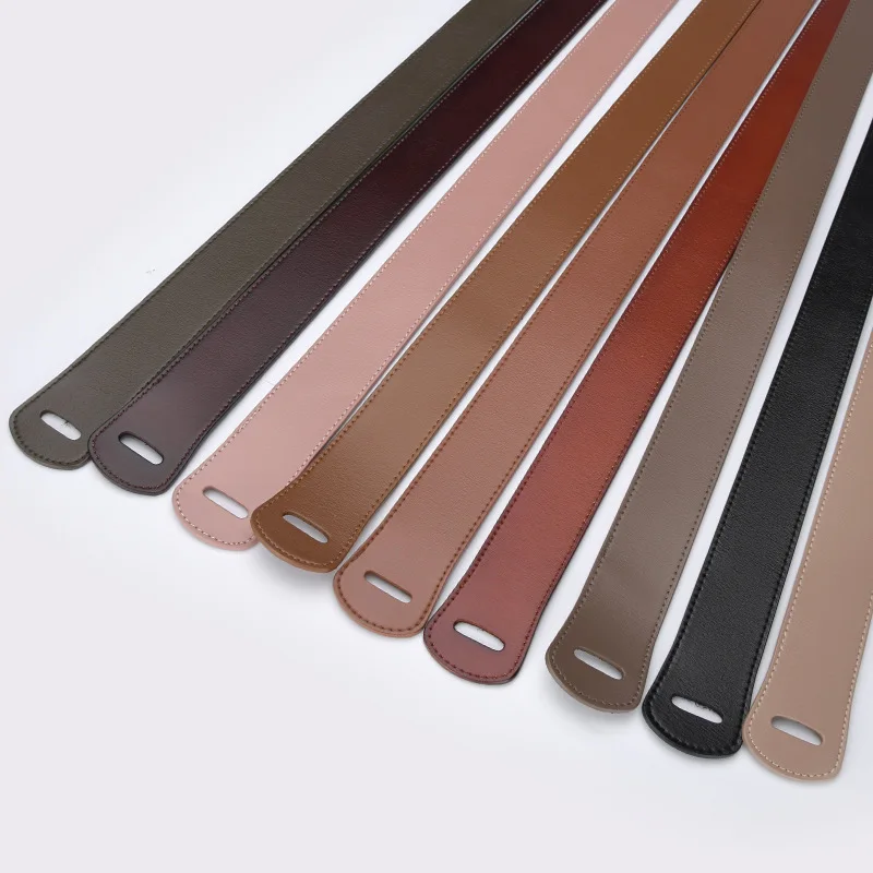 Mode Echt Leer Geknoopt Riem Hoge Kwaliteit Persoonlijkheid Zachte Lange Brede Riemen Multicolor Rok Jas Kleding Accessoires