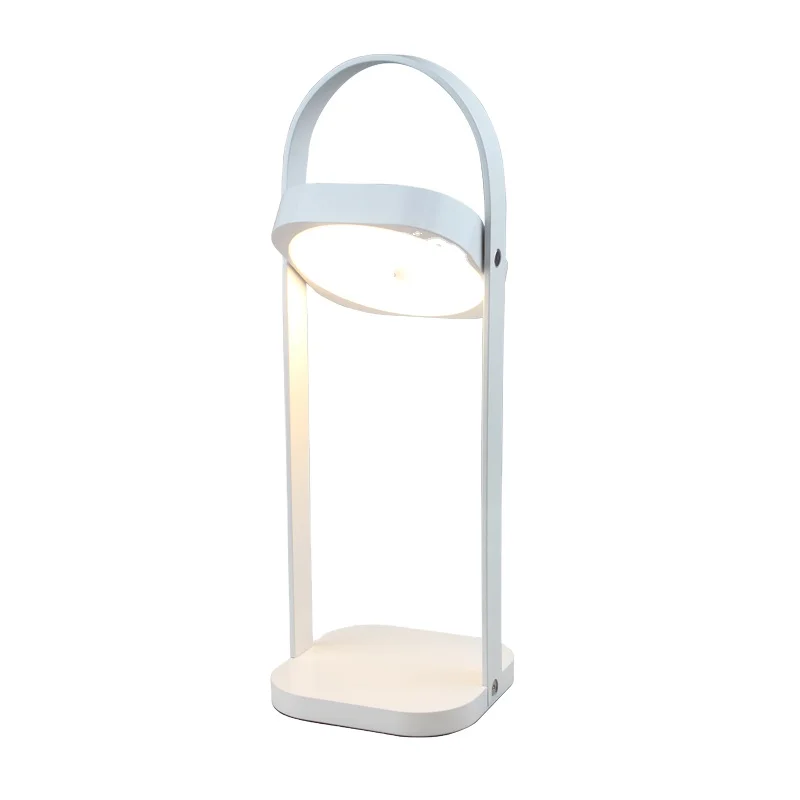 Creative Design Outdoor Lamp Modern Nordic Portable Rotate Head Rechargeable Cordless Lantern