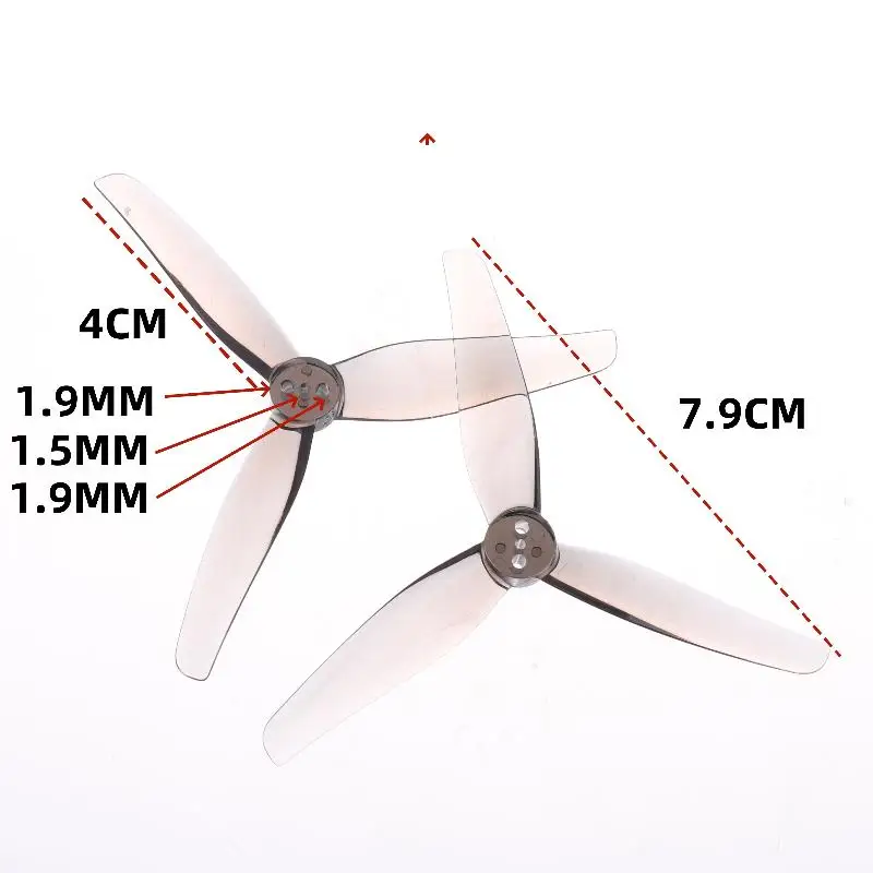 2 คู่อุปกรณ์ DIY HQProp T3.5X2.5X3 สําหรับ IH3 3.5 นิ้ว FPV ดอกไม้ Fly Crossover เครื่องบินใบมีดใบพัด
