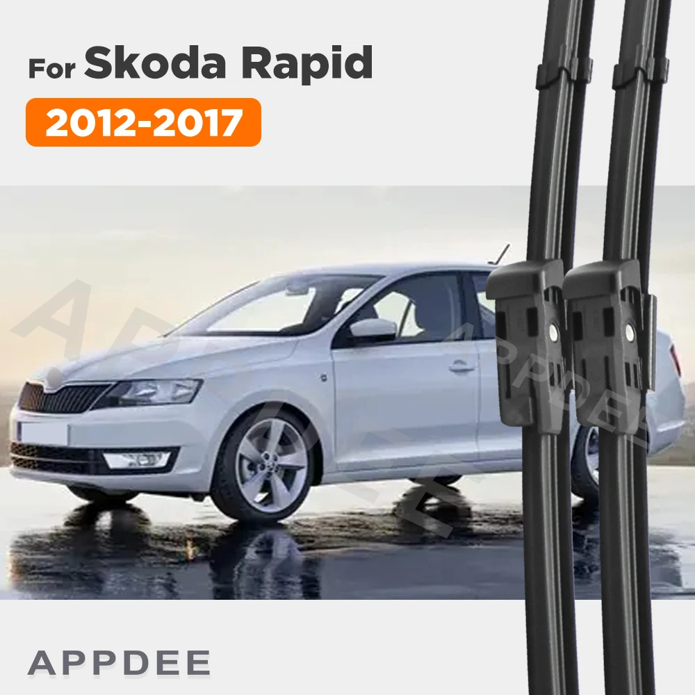 

APPDEE For Skoda Rapid 2012-2017 2013 2014 2015 2016 Wiper Front Wiper Blades Windshield Windscreen Window Brush 24"+16"