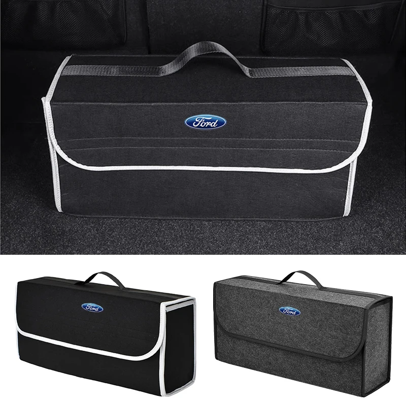 Car Trunk Organizer Large Capacity Folding Storage Bag For Ford Focus Mondeo Kuga Fiesta MK7 Escort Explorer Edge 2 4 MK2 MK4