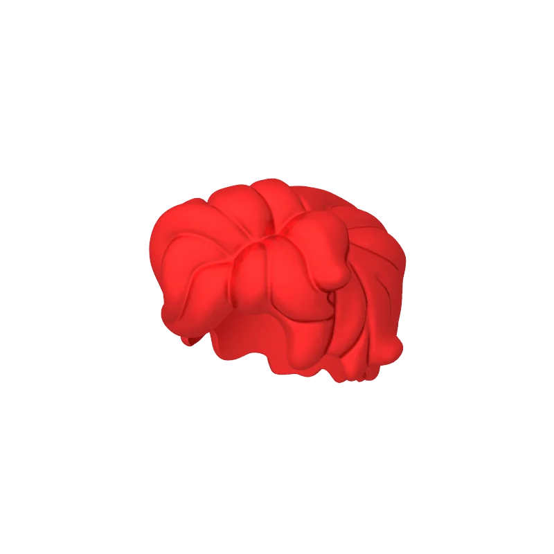 Gobricks GDS-90233 Minifig Hair 1PCS Tousled and Sticking Out on Both Sides Brick compatible Assembles Building Blocks