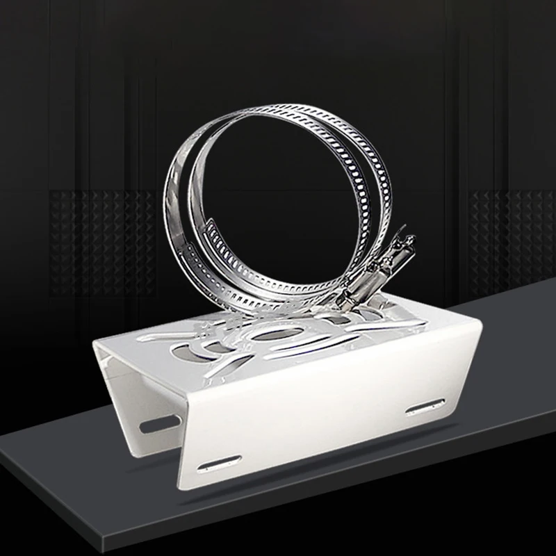 Street Light Pole Mount Holder Small Universal Joint Pole Column Holding Monitoring Bracket Camcorder Back Stand Iron Hoop Plate