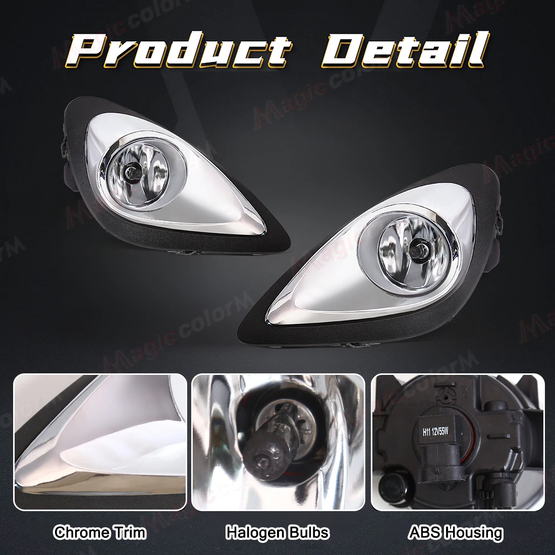 Led Fog Light For Nissan March Micra 2013 2014 2015 2016 Daytime Running Lamps Front Bumper Auto Driving Foglamps Accessories