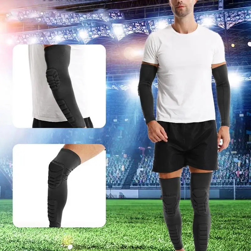 

Knee Compression Sleeves Knee Pads Brace Support for Football Basketball Volleyball Soccer Leg Sleeve Shin Brace 1PC