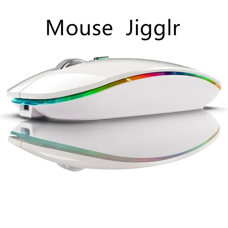 Wireless Mouse Rgb Dual-Mode Virtual Mouse Anti Sleep Automatic Cursor Movement Prevent Computer Lock Screen Movement And Shake